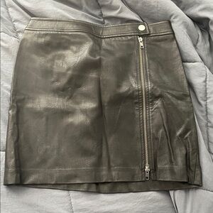 Leith Black pleather Pencil Skirt